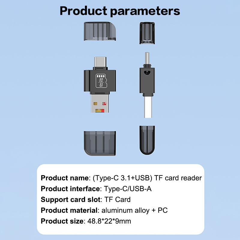 Usb 3.1 Type C Sd Tf Card Reader Universal Otg Adapter For Pc Laptop Tablet Phone For Mac Huawei Xiaomi Android Card Reader