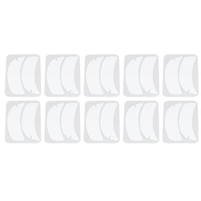 10 Pairs Eyelash Extension Under Eye Gel Pads Notch Flexible Silicone Reusable Eyelash Extension