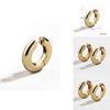 Trendy Metal Copper Hoop Earrings For Women Simple And Sleek Design In Gold And Silver