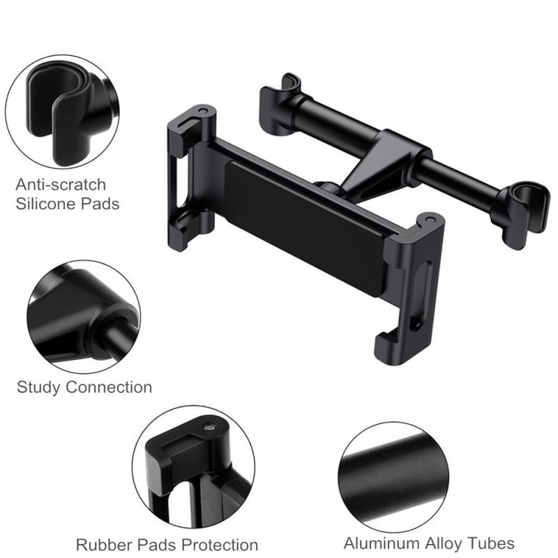 Car Headrest Mounting Holder For 4.7-13 Inch Tablet & Phone Back Seat Headrest Mount Ipad Pro 12.9'' Accessories