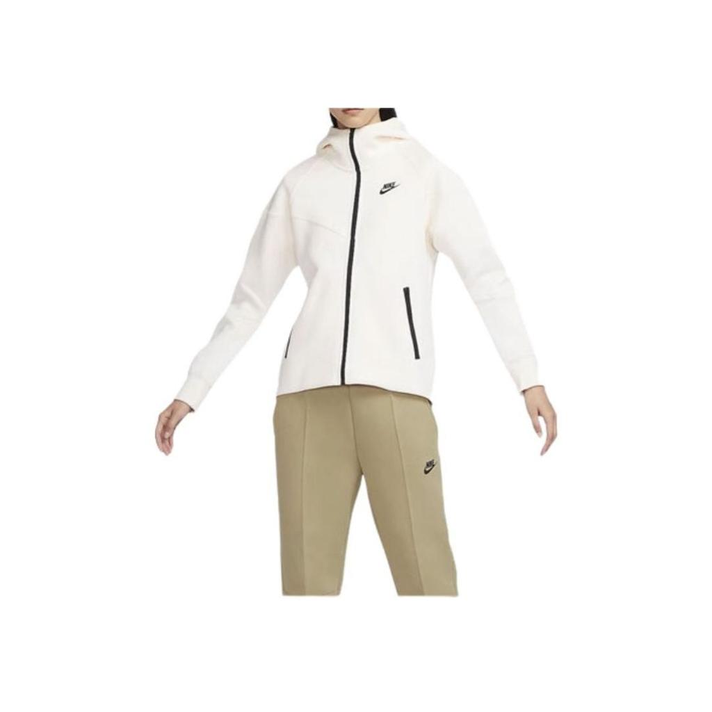 Nike Einfarbige Lässige Lockere Sport Trainings Hoodie Jacke Damenjacken Weiß FB8339-110
