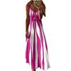 Women's Summer 2026 Color Block Print Loose Sling Dress