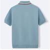 Polo de punto para hombre con ribete de contraste y manga corta