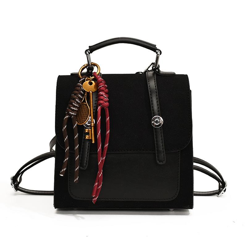 2 New retro fashion women s bags, messenger bags, large capacity youth texture messenger bags, women s versatile backpacks