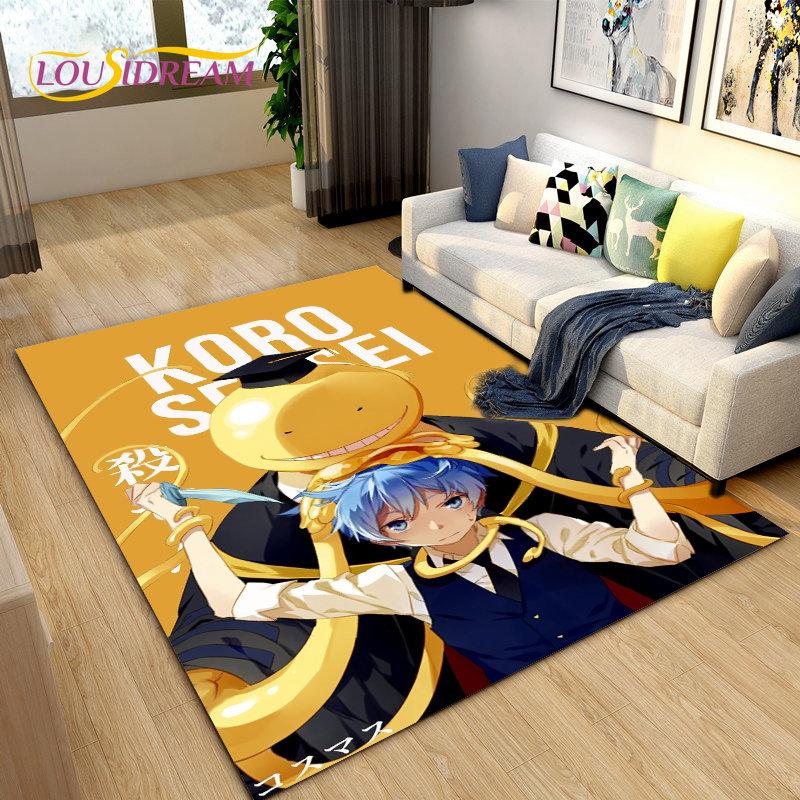 Assassination Classroom Octopus Teacher Area Rug,Carpet Rug for Living Room Bedroom Sofa Doormat Decoration, Non-slip Floor Mat