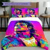 3pcs Duvet Cover Set (1*Duvet Cover + 2*Pillowcase, Without Core), Michael Jackson Print Bedding Set, Bedroom Decor, All‑Season, Birthday Gift