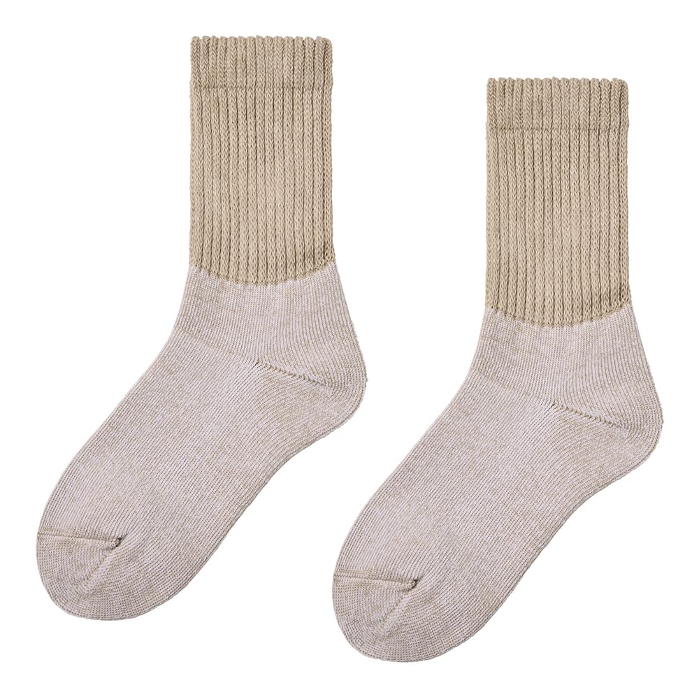 

Женские носки Gunze AGY602 Fire Acedron Warm Full Pile бежевые, влагоотводящие, теплогенерирующие, 3-слойные, вязаные, дезодорирующие, бежевый