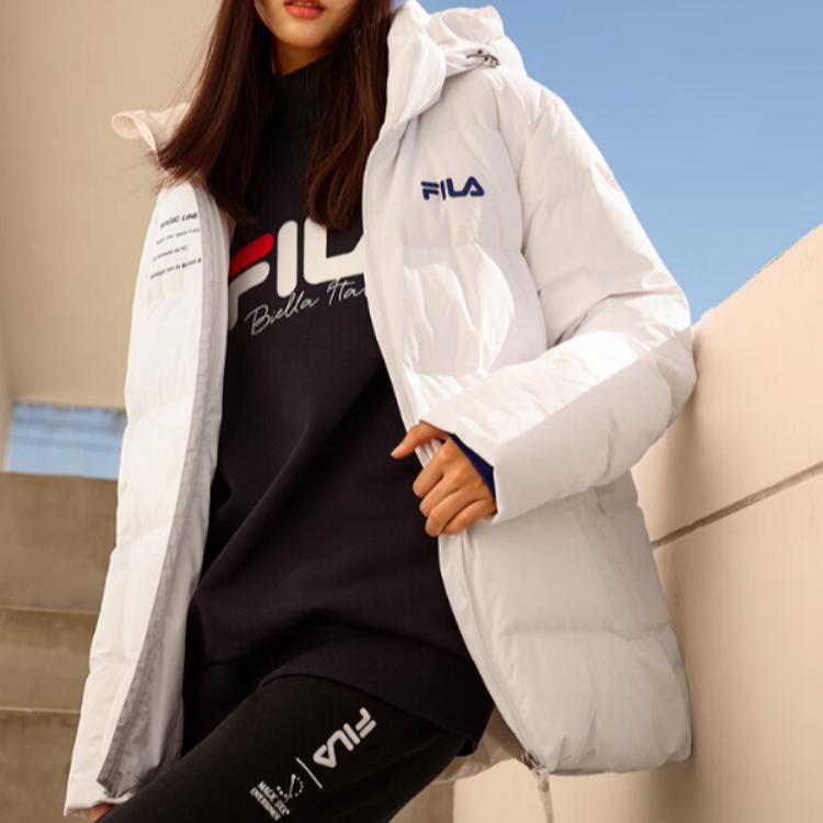New FILA ORIGINALE Down Jacket Unisex Standard White F51M449901A-WT