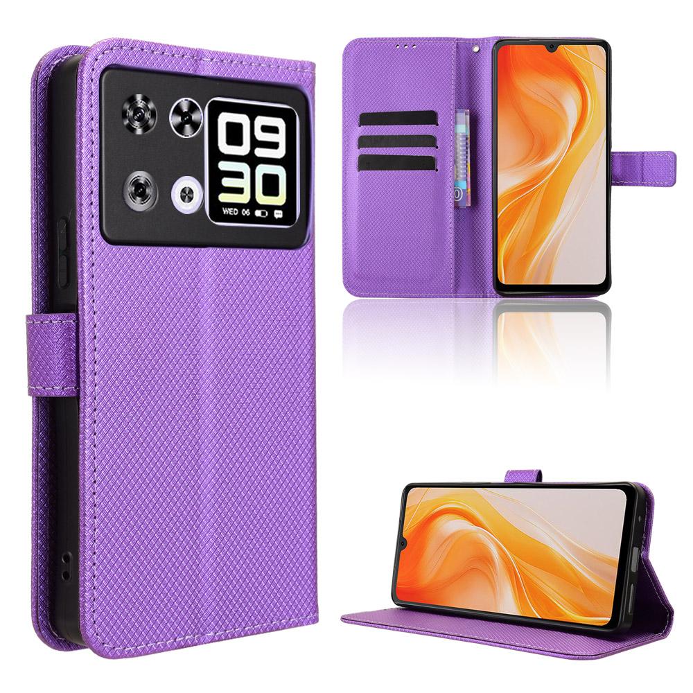 

Чехлы-книжки для Cubot P90 из ПУ кожи, полная защита корпуса, противоударные, прочные, ретро чехол для телефона for Cubot P90 фиолетовый