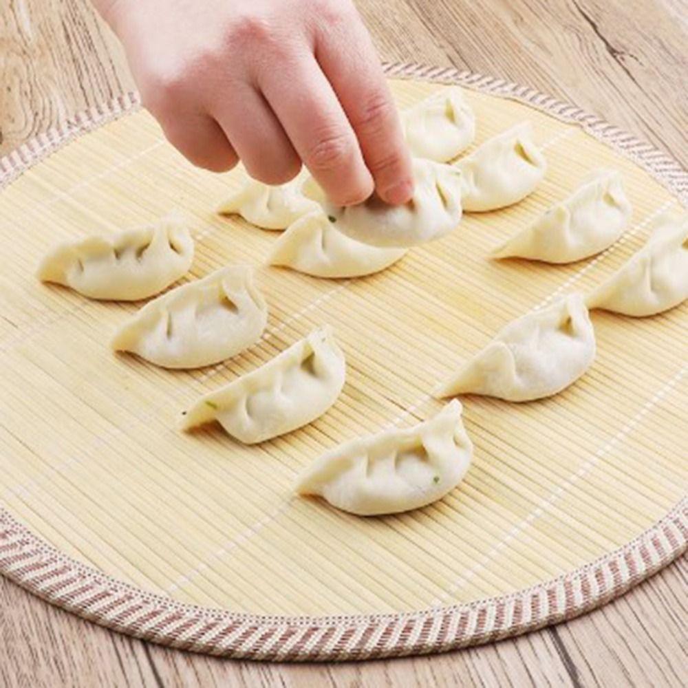 Eco-Friendly Bamboo Dumpling Tray Multi-Purpose Dumpling Display Pad Food Storage Plate  Party Use