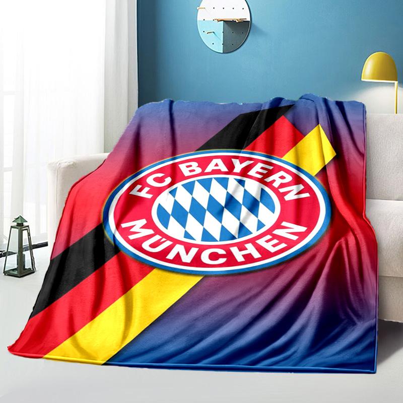 Munich FC Artwork Printed Throws Blanket Soft Flannel Blankets for Couch Bed Gifts for Men Women Picnic Blanket Christmas Gifts