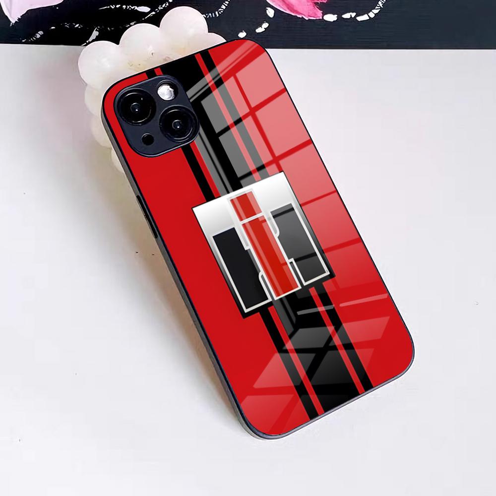 Case IH Tractor Logo Phone Case For IPhone 17 Pro Max 16 15 14 Pro Max 13 11 X Xs Xr 8 7Plus Glass Cover