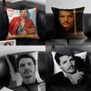 P-Pedro Pascal Pillow Actor Decor Cushion Cushion Cover Pillow Case Anti-Dustmite Invisible Zipper Silky Plush Cushion