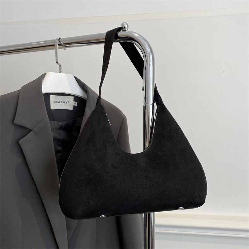 Handtasche mit großer Kapazität für unter dem Arm 2025 neuwertige Damen Retro Wildleder vielseitig Herbst und Winter tragbare Schultertasche Damen