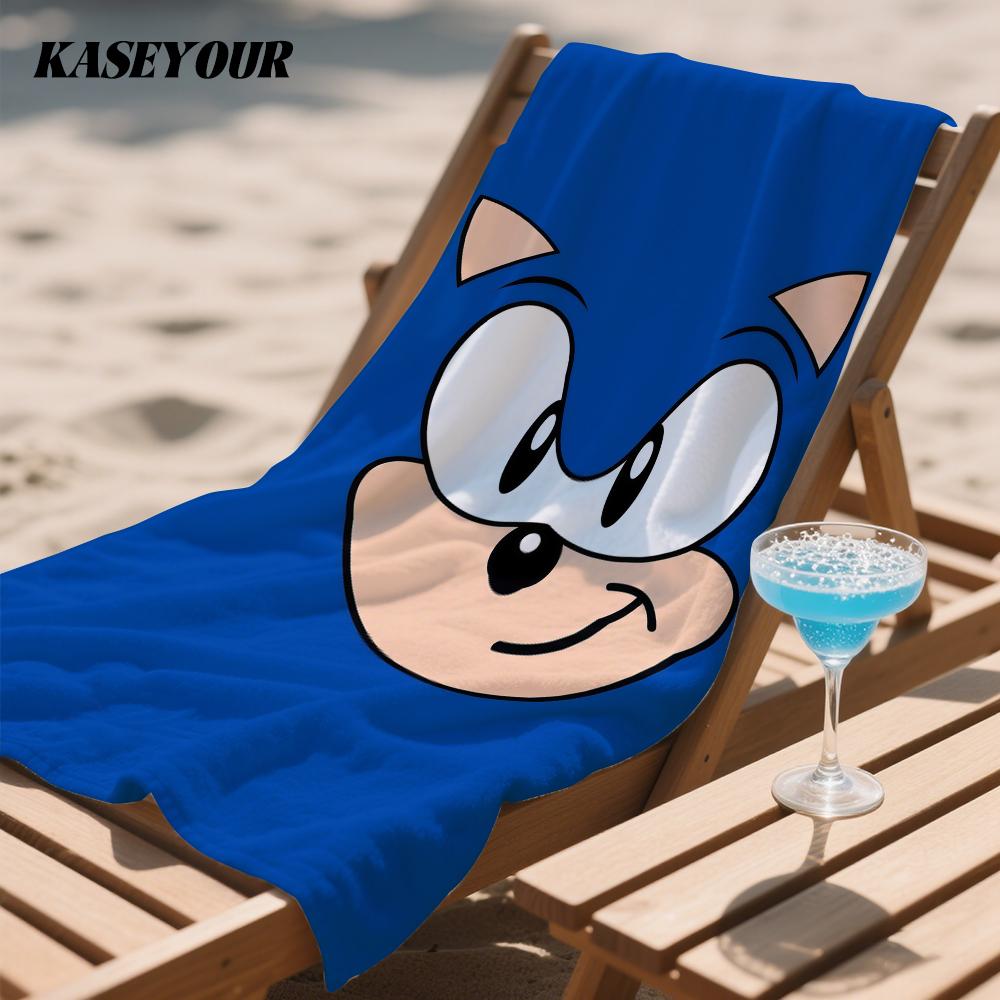 Anime S-Sonics Pattern Quick Drying Bath Towel Microfiber beach towel light weight swimming camping yoga beach out