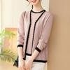 Fashion Women's Spring and Autumn Thin Cardigan, Top, Middle-aged Mother Spring Knitted