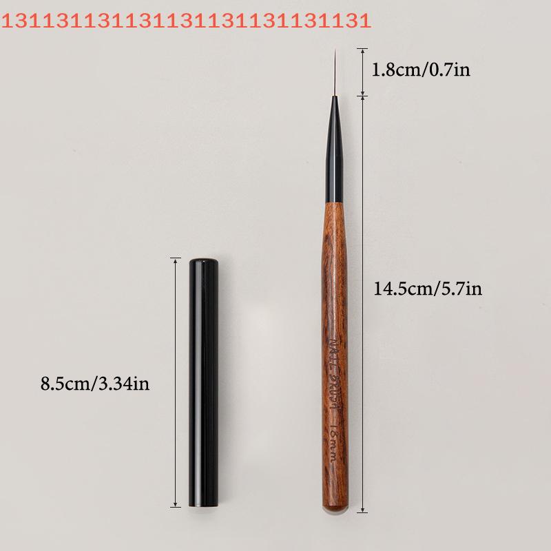 Nail Art Brush Checker Sandalwood Nail Drawing Painting Long Line Brush Nail Art Tool Painting Brushes DIY Design Manicure Tools