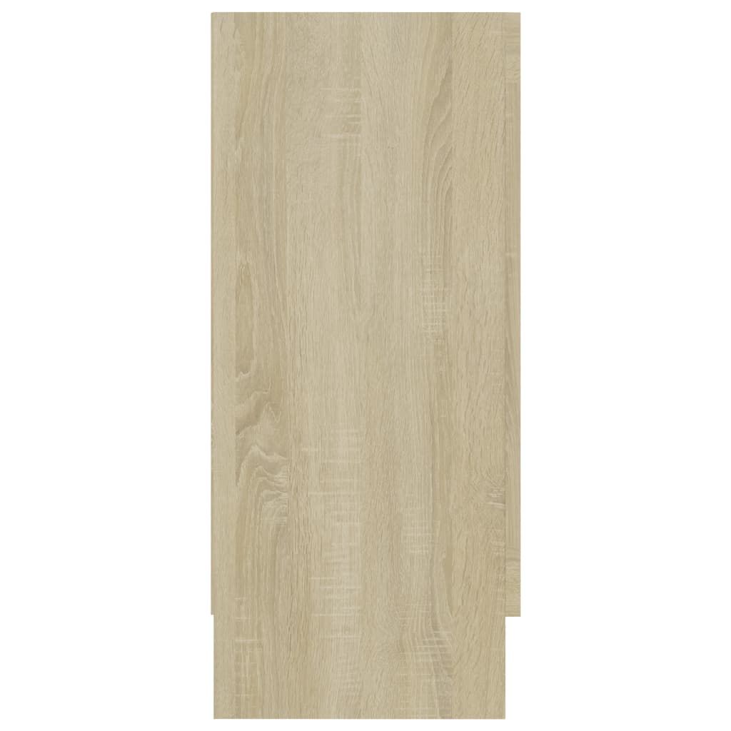 Display Cabinet Sonoma Oak 120x30.5x70 cm Engineered Wood