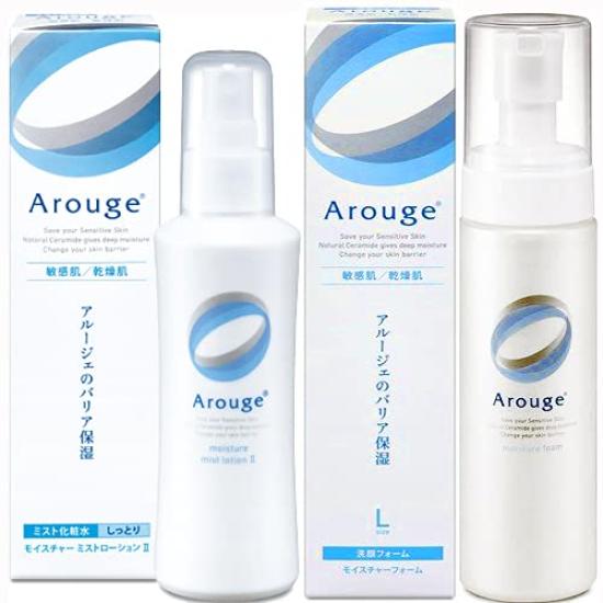 

[Set] Zenyaku Kogyo Arouge Moisture Mist Lotion II (Moisturizing) 220ml + Moisture Foam 200ml (4987305035264 + 4987305035042)