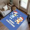 Bluey Friends Adventure Floor Mat Design for Balcony Outdoor Bedrooms Hallway Anti-slip Rug Office Home Decor Birthday/Christmas Gift