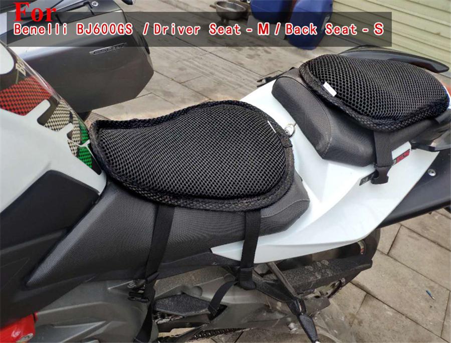 M Size 3 Layers Motorcycle 3D Mesh Cushion PVC Anti-Skid Net Fabric Seat Cover