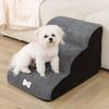 Dual-Layer Anti-Slip Pet Ramp – Soft Steps for Small Dogs,Safe Up &Down Sofa Bed,Compact Design with Removable Cover & Firm Base
