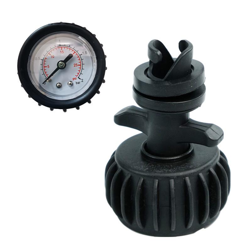 Inflatable Fishing Boat Rubber Accessories: One-Way Air Pressure Valve Gauge