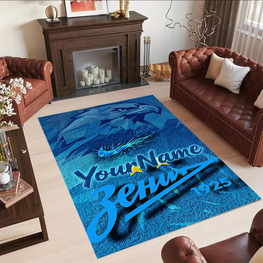 Fc Zenit Saint‑petersburg 50 Customized Name Carpet Perfect for Foyer Study room Outdoor Decorate room Anti-slip Rug Decorate Offices