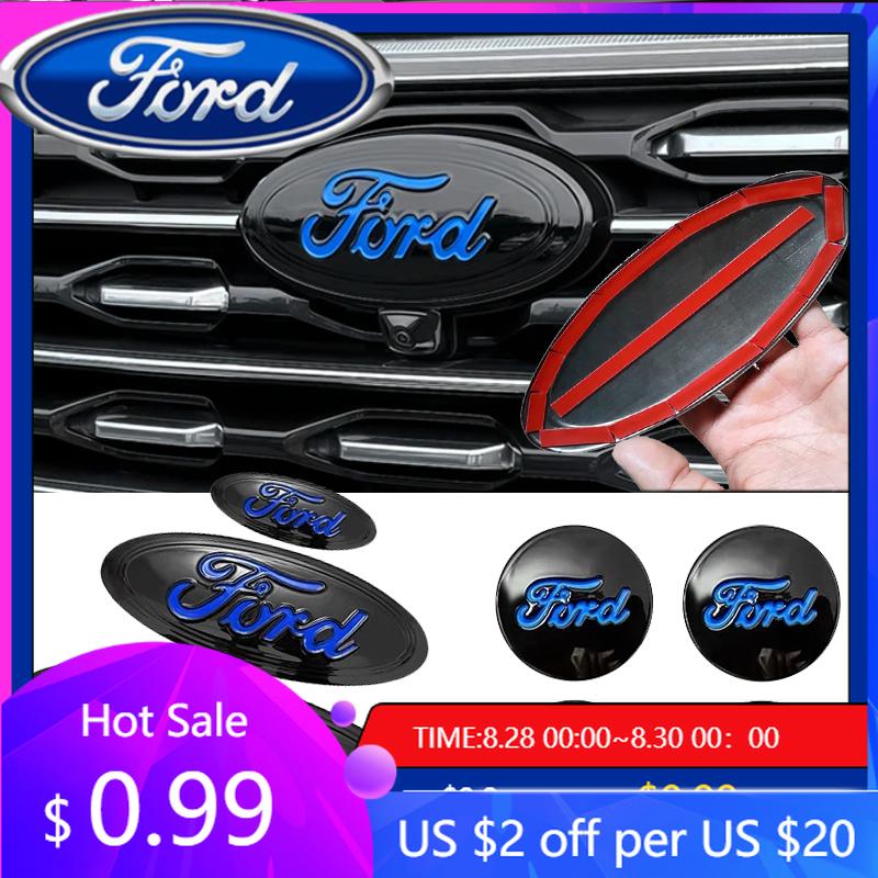 New 2026 Car Sticker Car Badge for Ford Focus Edge Explorer Escape Escape ST Kuga Mondeo Taurus Equator Steering Wheel Sticker F