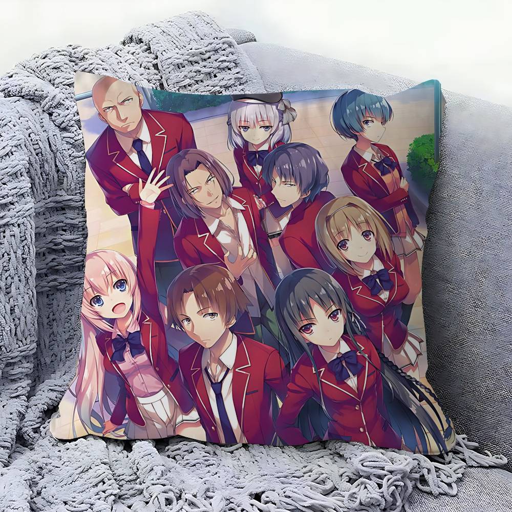 Anime Classroom Of The Elite Pillow Gift Home Office Decoration Pillow Bedroom Sofa Car Cushion CoverPillow Case