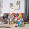 Britain Paddington Brown Bear Flannel Blankets  Soft Bedding Throws for Couch Chair Travel Street Trend Bedspread Sofa Bed Cover