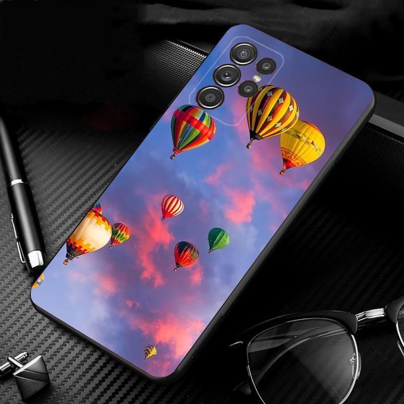 Hot Air Balloon Phone Case For Samsung S25 S24 S23 S22 S21 S20 Ultra S20 S22 S21 S20 FE S24 Plus Shell Case