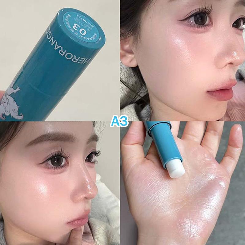 

Waterproof Highlighter Stick Lasting Moisturizing Brighten Contouring Natural Water Light Clear Shimmer Highlighter Blush Cream