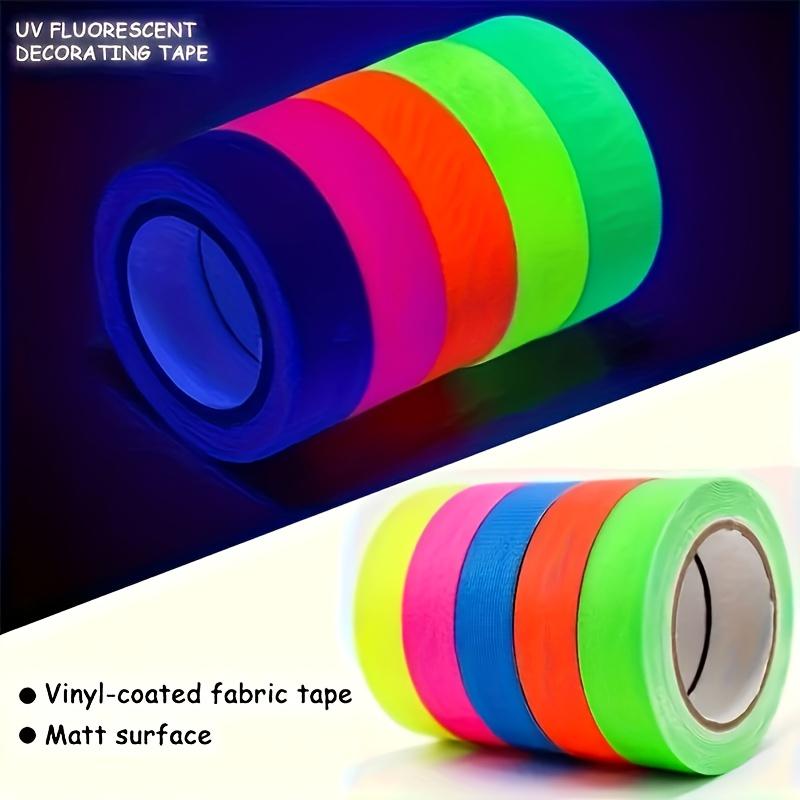 Fluorescent UV Glow Tape High Adhesive Luminous Cotton Cloth for Stage, Home, Office, Decoration 3M