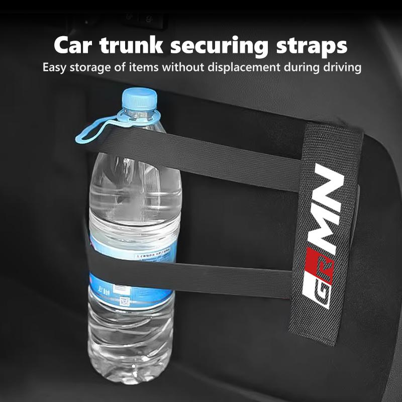 CKB1 For Toyota Car Back Rear Trunk Storage Mesh Fixed Straps Storage Net Seat Back Fixing Bag GR MN Corolla Yaris Aygo Prius RAV4