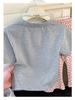 2024 Girls' Summer Bear Butterfly T-Shirt & Flared Pants Set