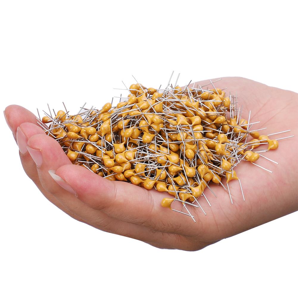 1000Pcs Ceramic Capacitor InLine Monolithic 4.7UF Pin Pitch 5.08MM DC50V Deviation 10%