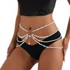 Blingbling Waist Belt Stylish Multilayer Pearls Waist Chain Belt Elaborate Chain Belly Chain for Belly Dance Waist Chain
