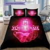 Sunderland Association Football Club Custom Name Pattern Bedding Quilt Set Quilt Cover Pillowcase Home Birthday Gift(1 * duvet cover + 2 * pillowcase,