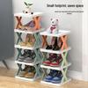 Foldable X-Shaped Multi-Layer Shoe Rack for Home, Balcony, or Dorm Storage