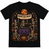 DJ Hip Hop Music And Skull Print Halloween T Shirts For Men Funny Party