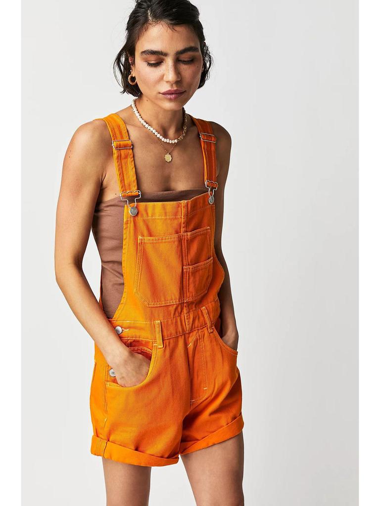 Women's Loose Multi-Pocket Overalls Jeans - European & American Style