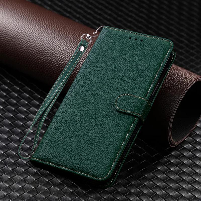 

Чехол для телефона Redmi 13C 4G с текстурной книгой, кожаный кошелек-откидная крышка для Xiaomi Redmi 13C Redmi13C 13 C 4G, противоударная сумка для телефона, мягкие силиконовые чехлы For Xiaomi Redmi 13C 4G зелёный