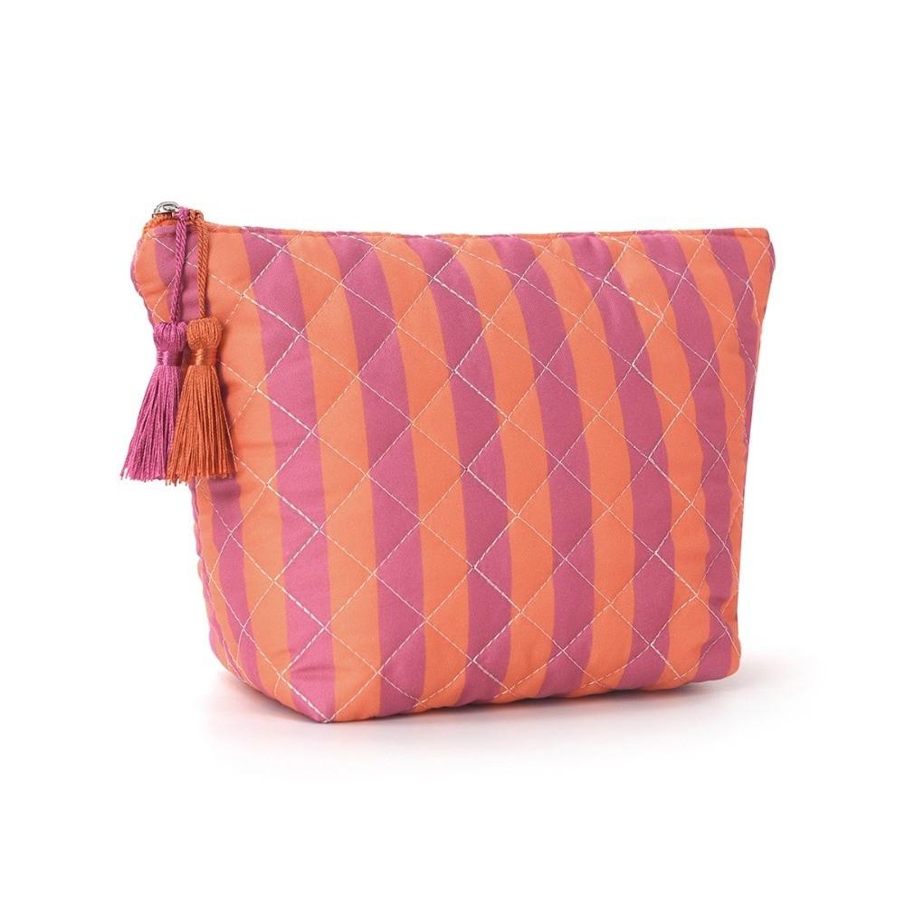 With Tassel Cosmetic Bag Striped Travel Pouch Multipurpose Toiletry Pouch  Bathroom