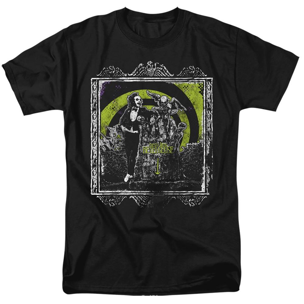 Beetlejuice Here Lies Adult T-Shirt