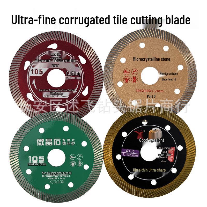 Ultra-Thin Diamond Saw Blade for Porcelain & Marble - Dry Cut Angle Grinder Tile Cutter