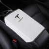 Car Center Console Cover Leather Armrest Mat Arm Storage Box Mat For ModelS X 3 Y 2017 Personalized Roadster Highland 2024