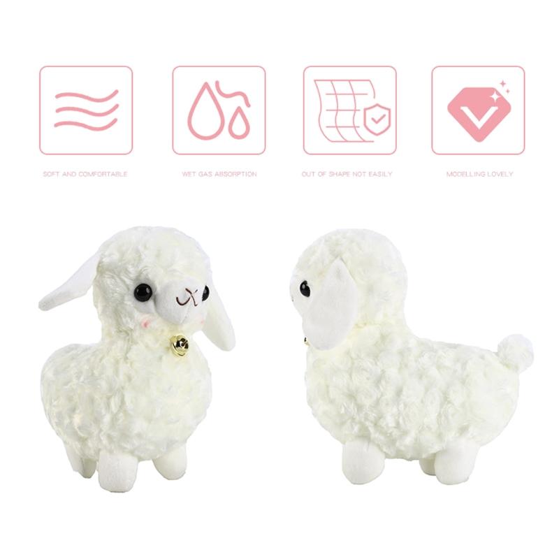 Kawaii Baby Goat Soft Plush toys Cute Goat for Doll Creative Cartoon Sheep for Doll Room Decorations Toys Christmas