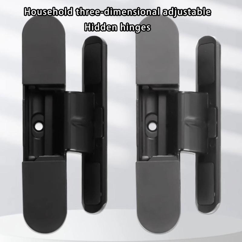 125 Degree Invisible Muted Door Hinge Adjustable Butt Hinges Aluminum Alloy Concealed Hinge Furniture Hardware