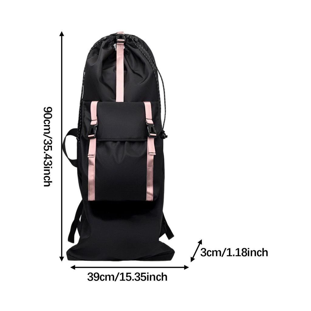 Skateboardryggsäck Skyddande Organizer Longboardförvaringsväska Vattentät Bärväska för Skola och Pendling